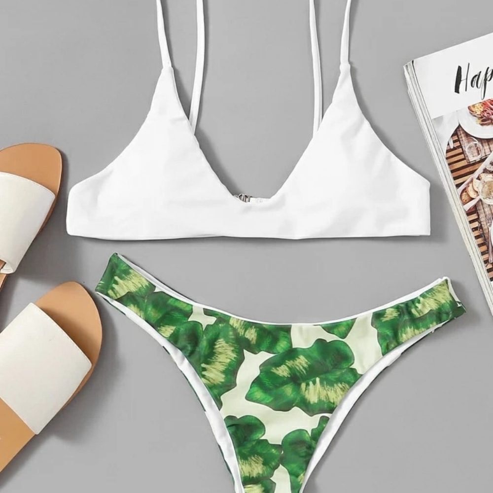 FLORAL PRINT BIKINI SET BY SHEIN SIZE L (US 8/10)